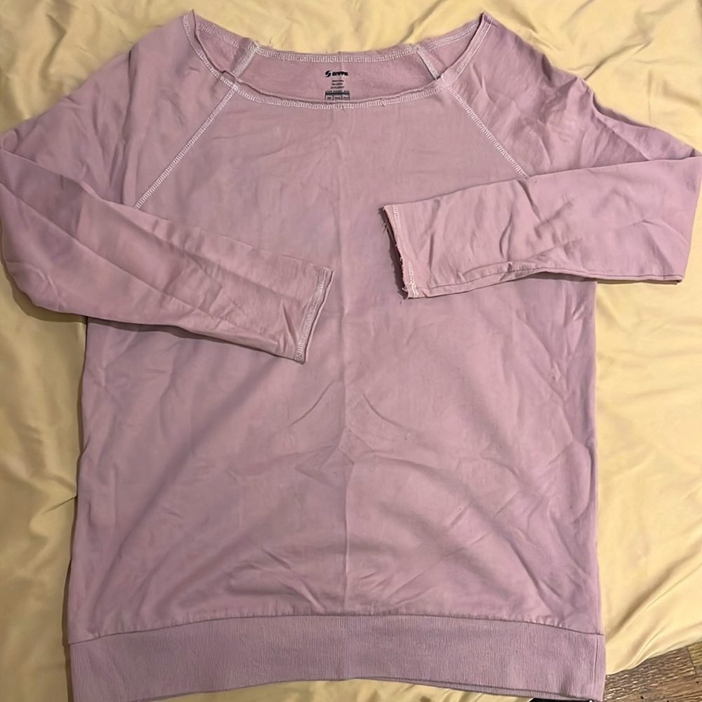 Off shoulder sweatshirt slim fit